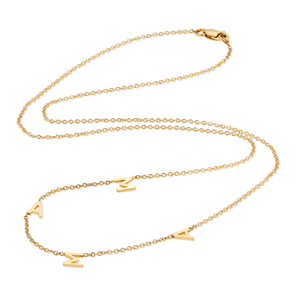 14K Spaced Out Necklace – Customizable