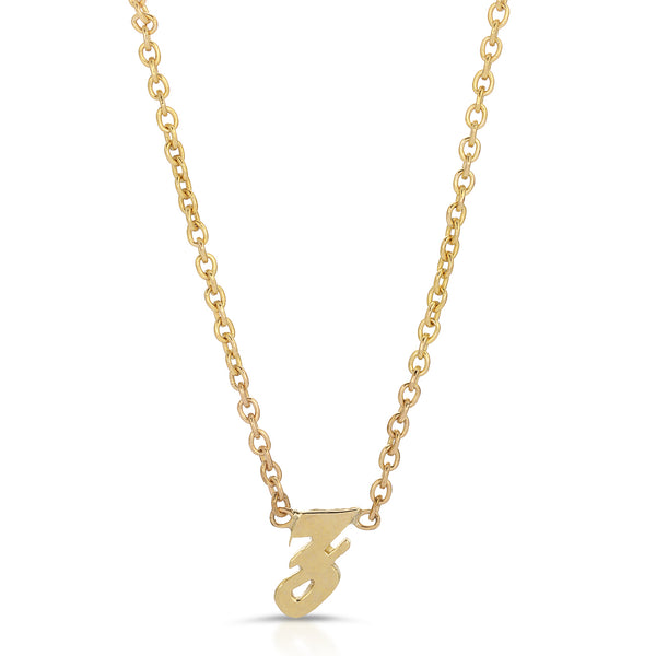 14K Gold Custom Initial Necklace