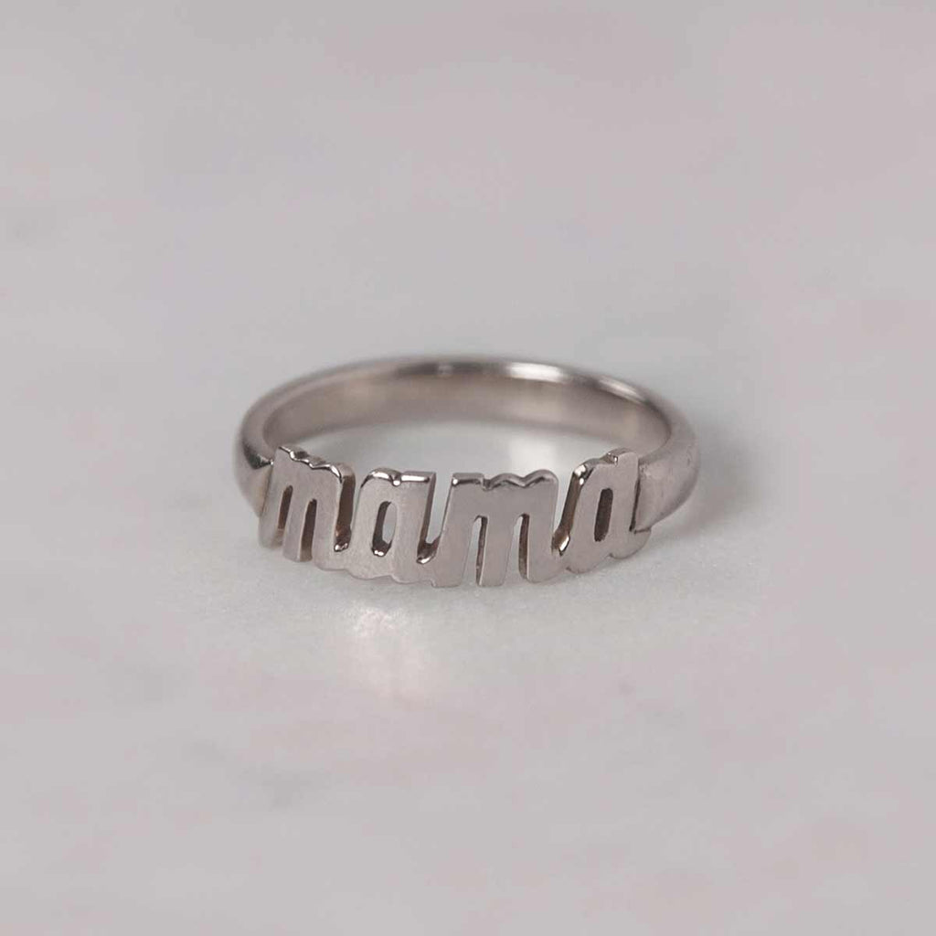 Custom Script Ring with Comfort Band - Customizable (Sterling Silver)