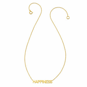 HAPPINESS Necklace - 14 Karat Yellow Gold