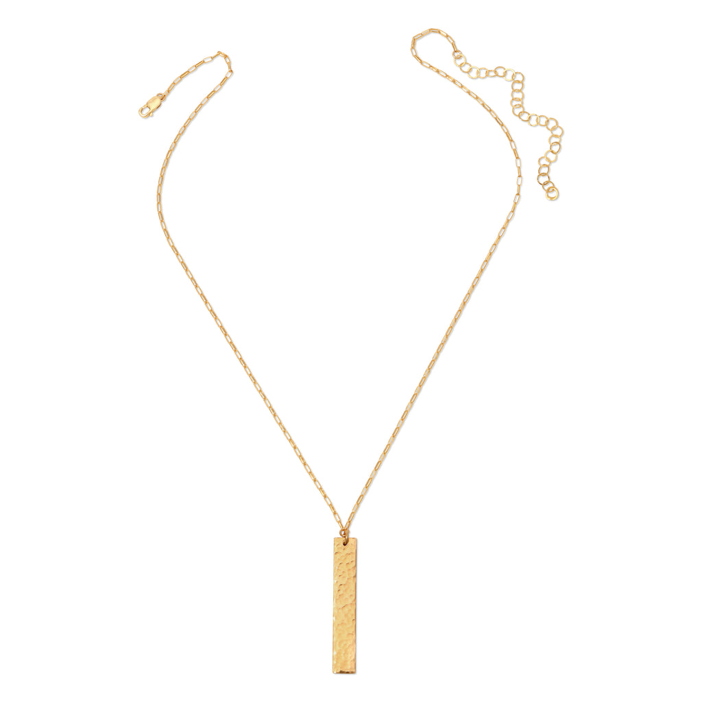 Hand Hammered Bar Necklace