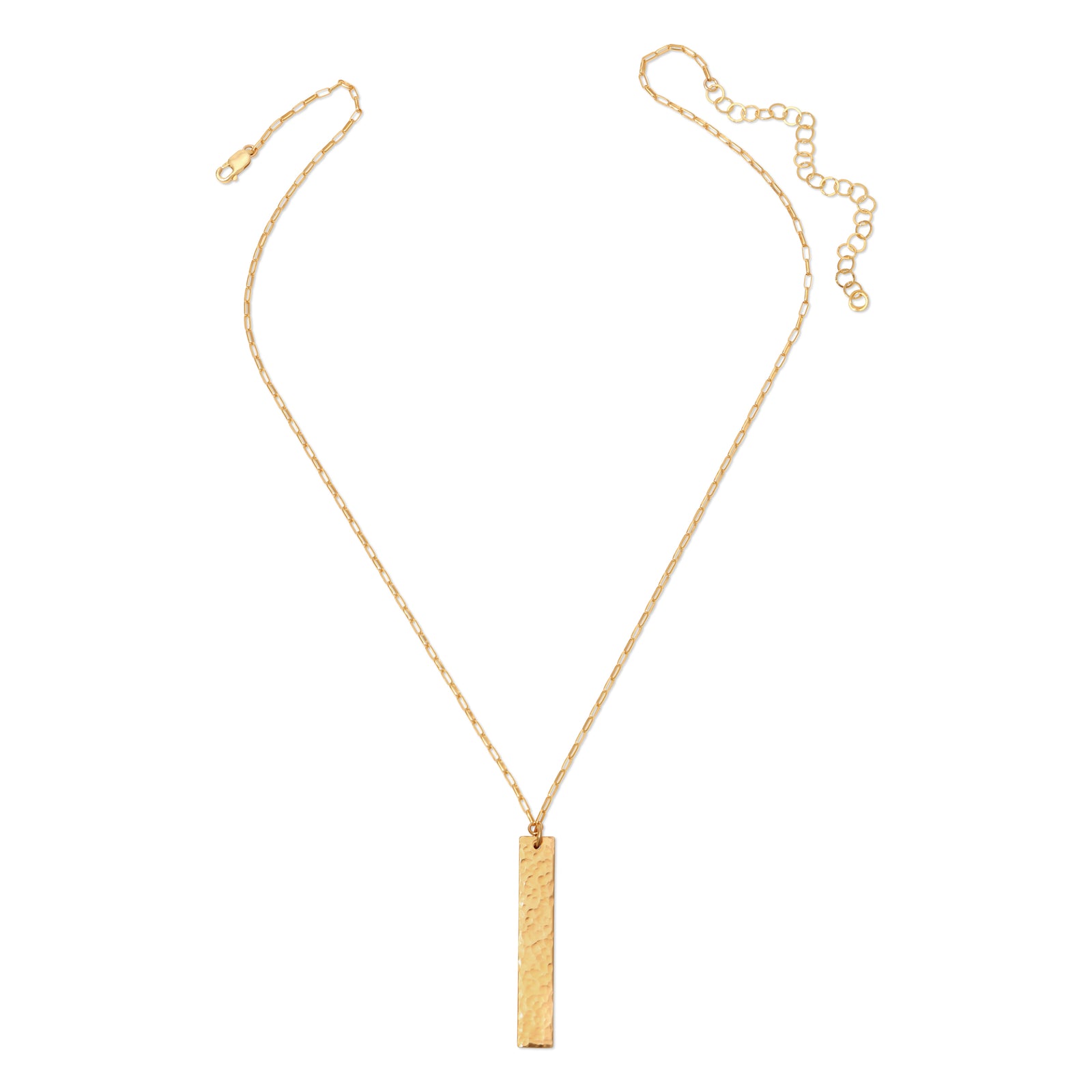 Hand Hammered Bar Necklace
