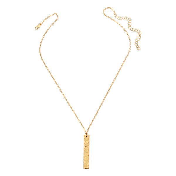 Hand Hammered Bar Necklace