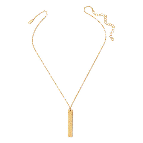 Hand Hammered Bar Necklace