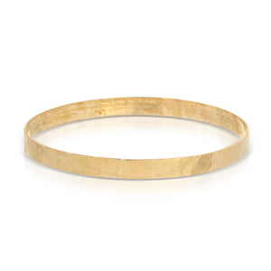 Hand Textured 14K Gold-Filled Bangle Bracelet