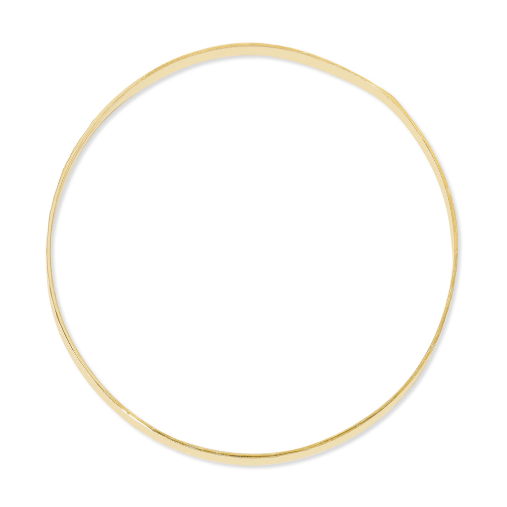Hand Textured 14K Goldfill Bangle Bracelet