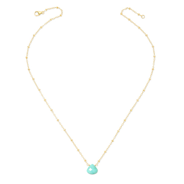 Large Satellite Gemstone Necklace - 14K Gold-Filled