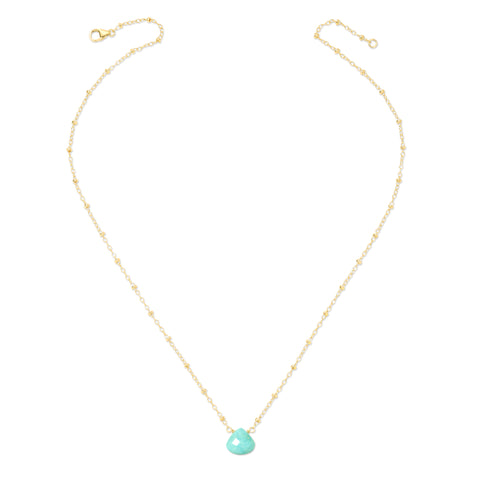 Large Satellite Gemstone Necklace - 14K Gold-Filled
