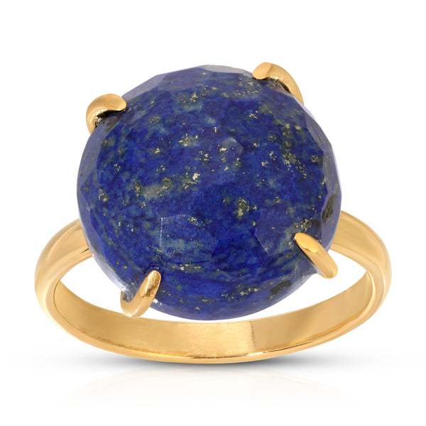 Moonshine Gemstone Cocktail Ring - Lapis Lazuli - 14K Gold-Filled
