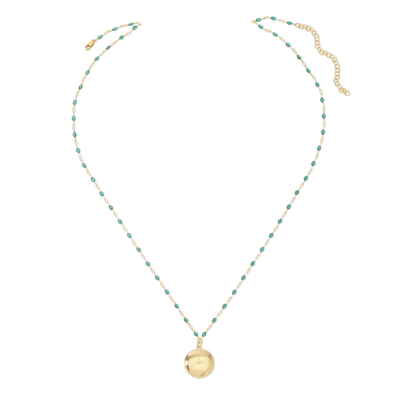 North Star Locket Necklace - 14K Gold-Filled