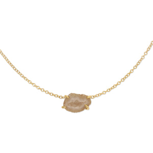 Prong Drusy Geode Necklace