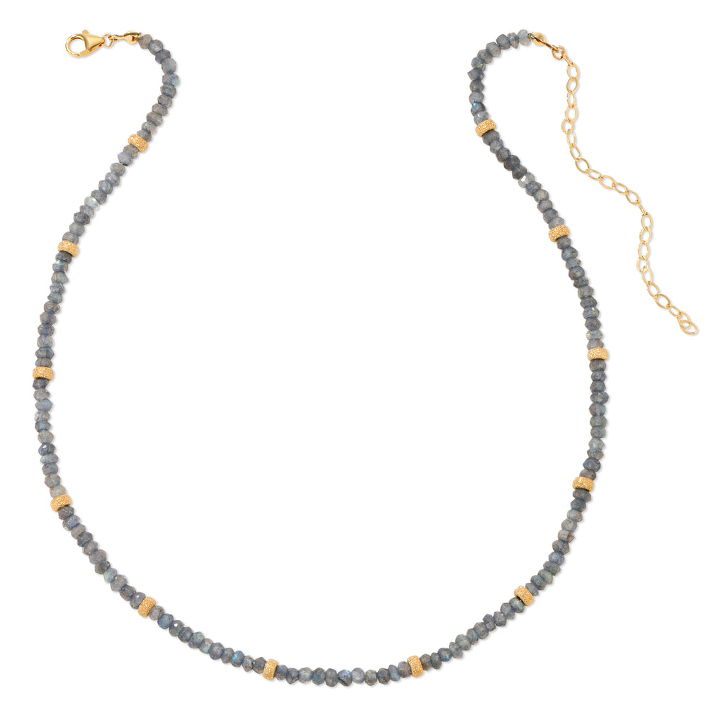 Stardust Tiny Gemstone Necklace - 14K Gold-Filled