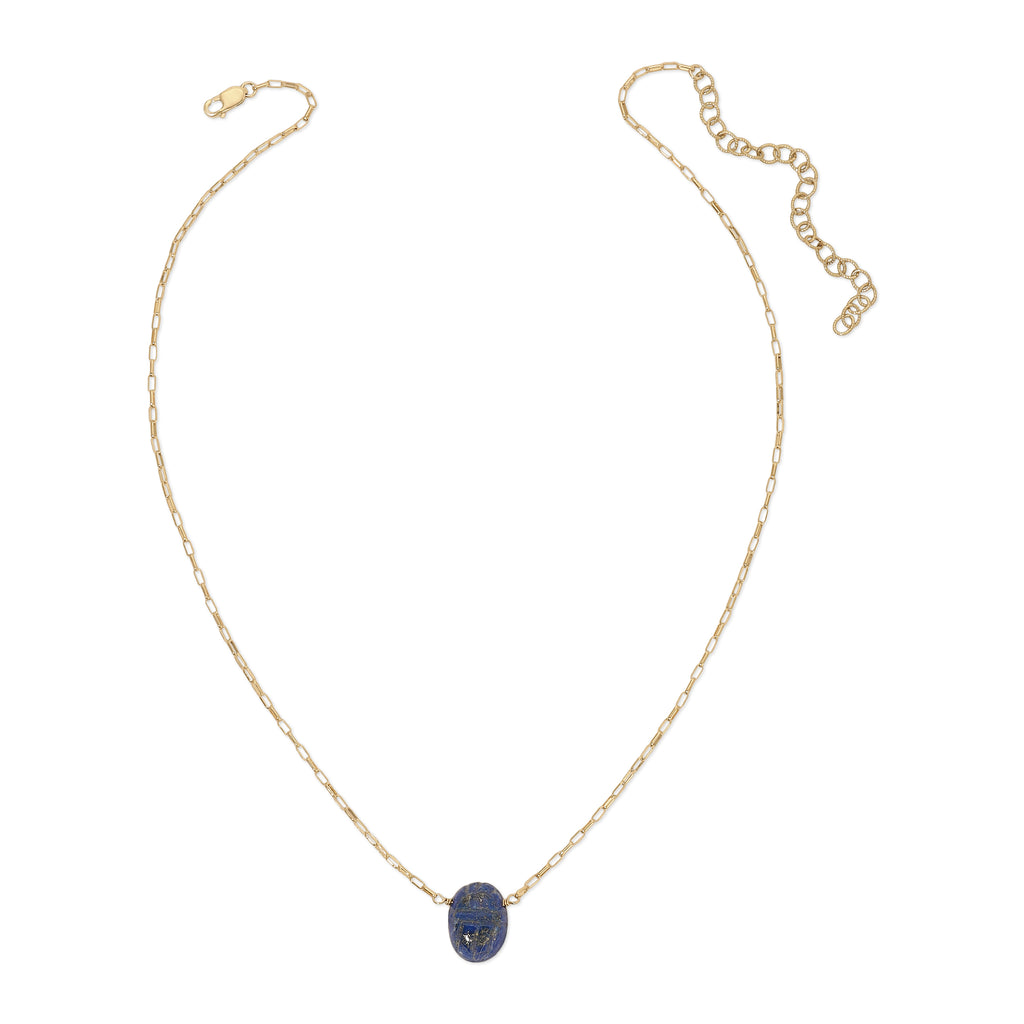 Scareb Gemstone Necklace - Lapis Lazuli