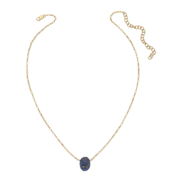 Scareb Gemstone Necklace - Lapis Lazuli