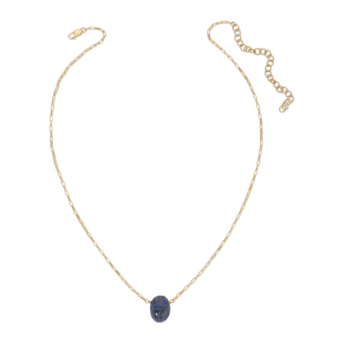Scareb Gemstone Necklace - Lapis Lazuli