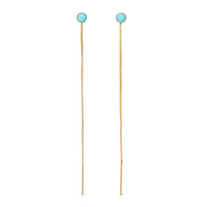 Speedway Stud Thread Thru Earrings – 4mm