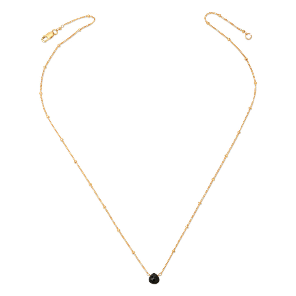 Satellite Tiny Gemstone Necklace - 14K Gold-Filled