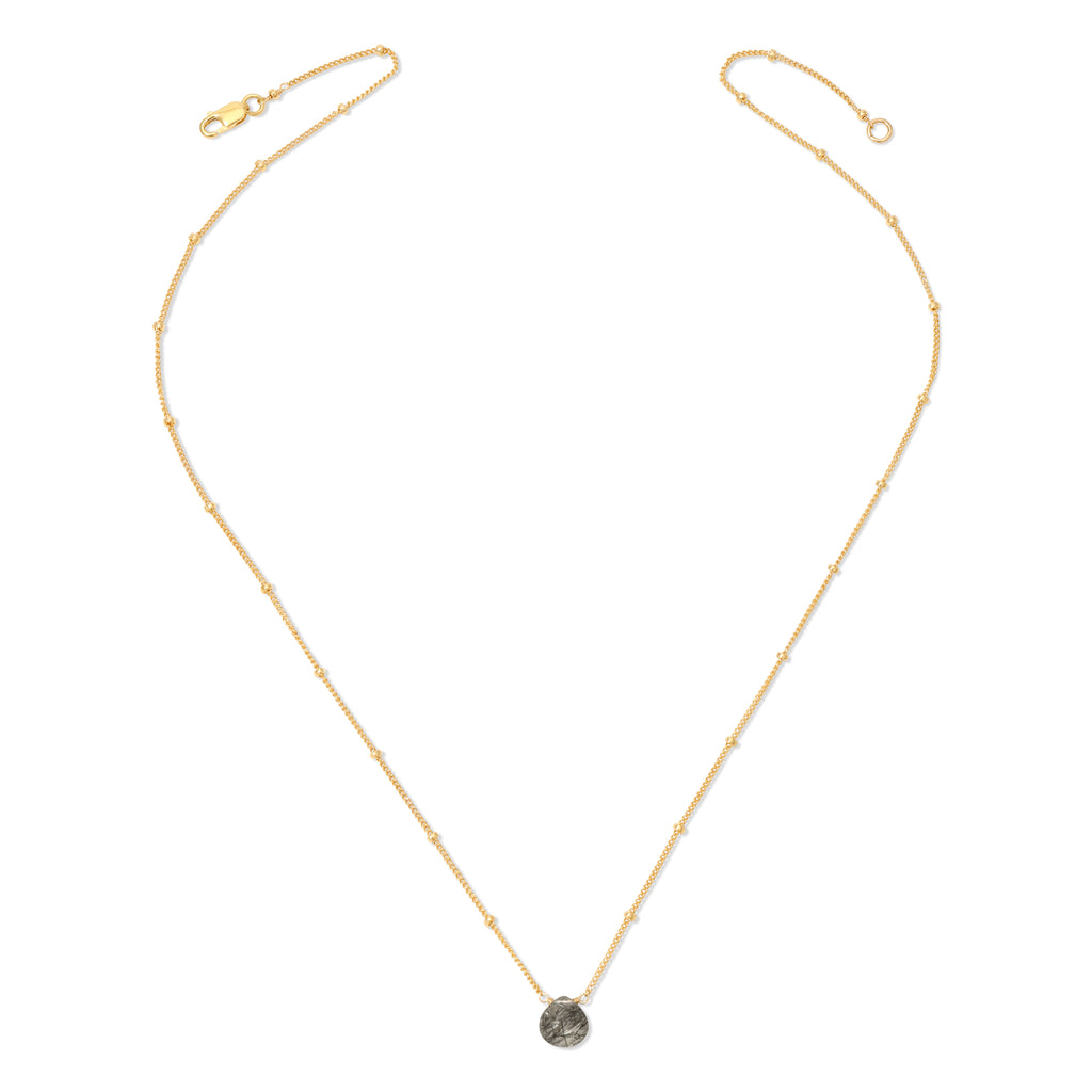 Satellite Tiny Gemstone Necklace - 14K Gold-Filled
