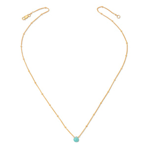 Satellite Tiny Gemstone Necklace - 14K Gold-Filled