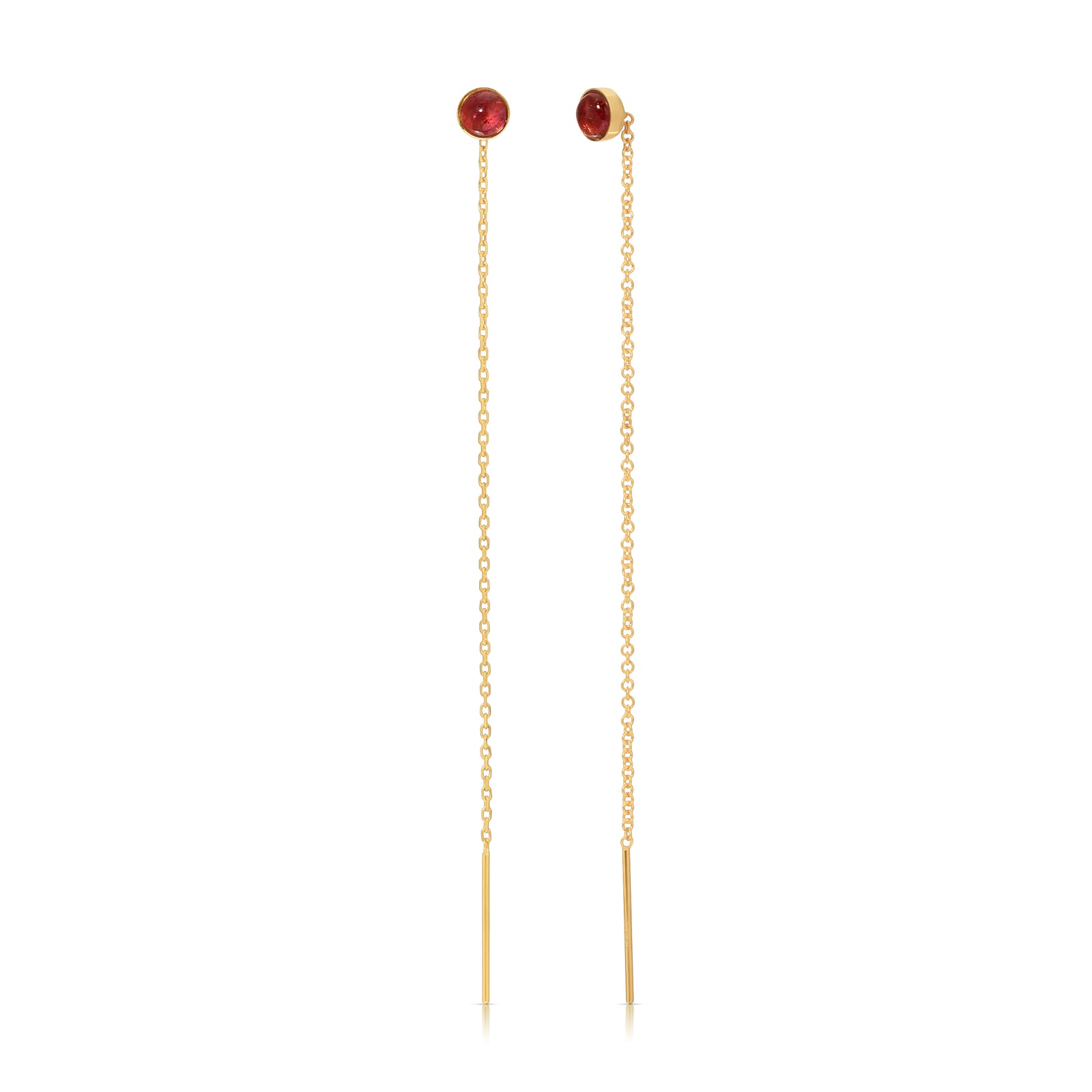 Speedway Stud Thread Thru Earrings – 4mm