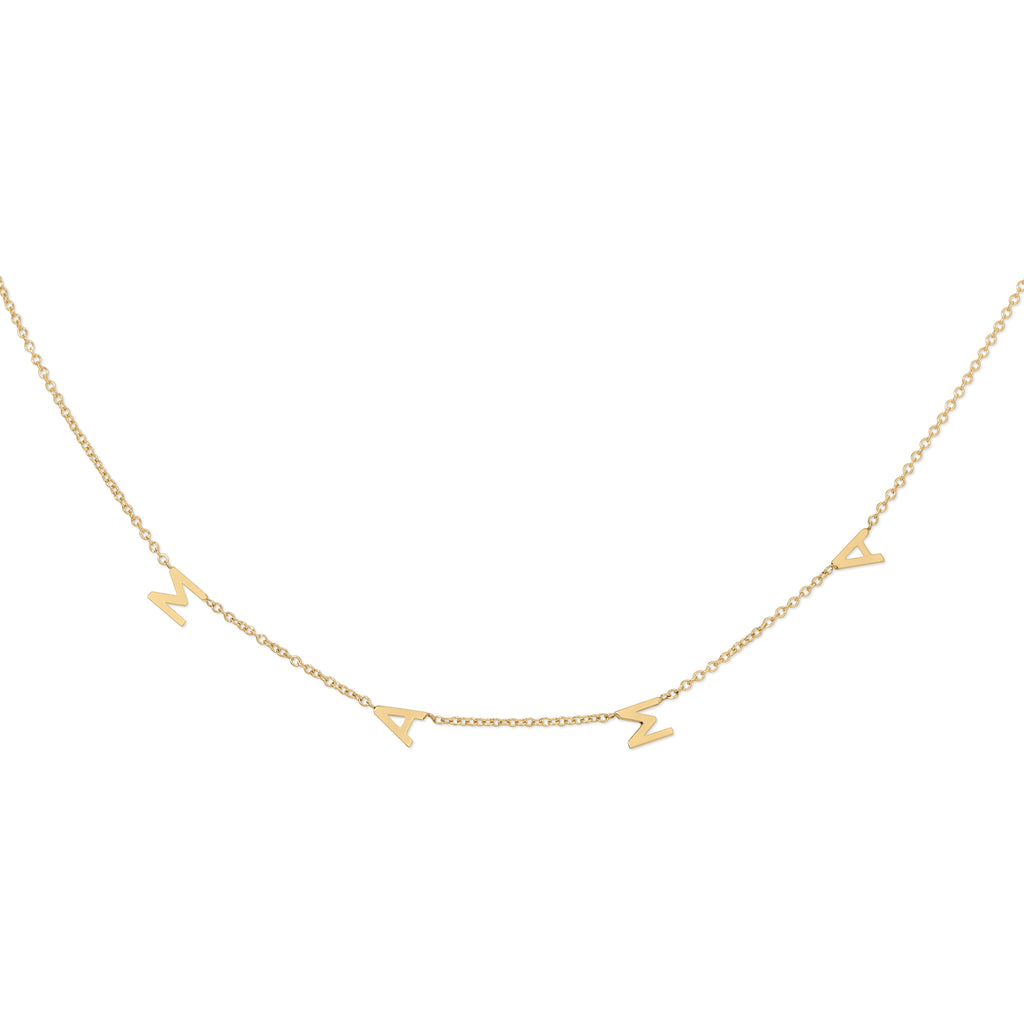 14K Spaced Out Necklace – Customizable