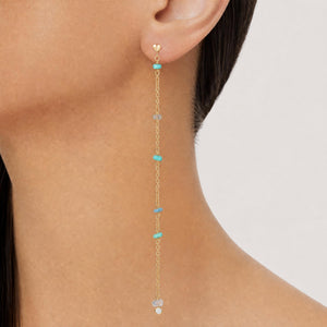 A Moment Apart Duster Earrings - 14K Gold-Filled - Ethiopian Opal