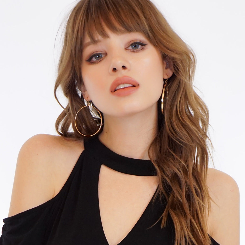 Flat Gold Filled Hoop Earrings - 14K Gold-Filled