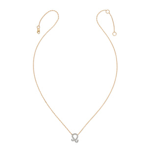 Diamond Horoscope Necklace - Leo - 14 Karat Yellow Gold and Diamonds