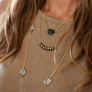 Luna Gemstone Necklace - 14K Gold-Filled