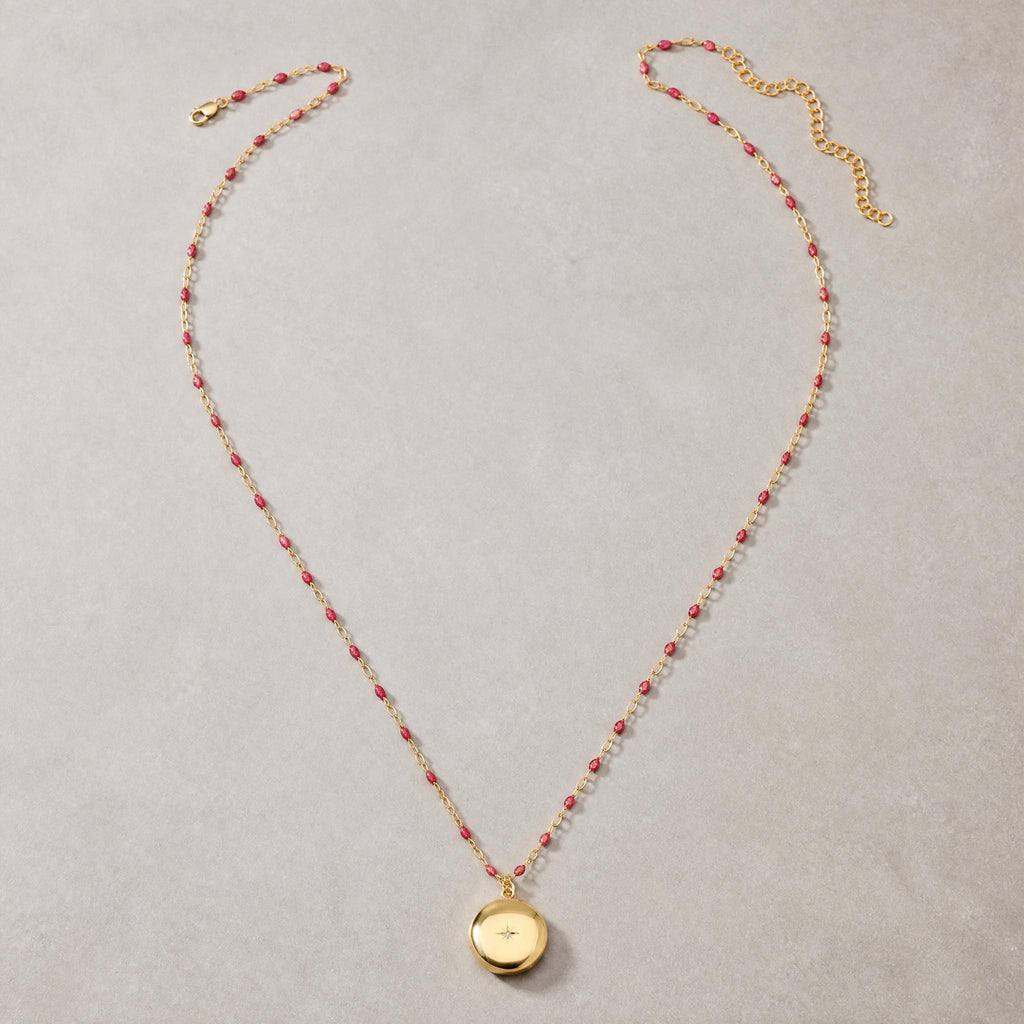 North Star Locket Necklace - 14K Gold-Filled