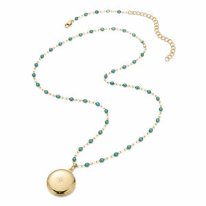 North Star Locket Necklace - 14K Gold-Filled