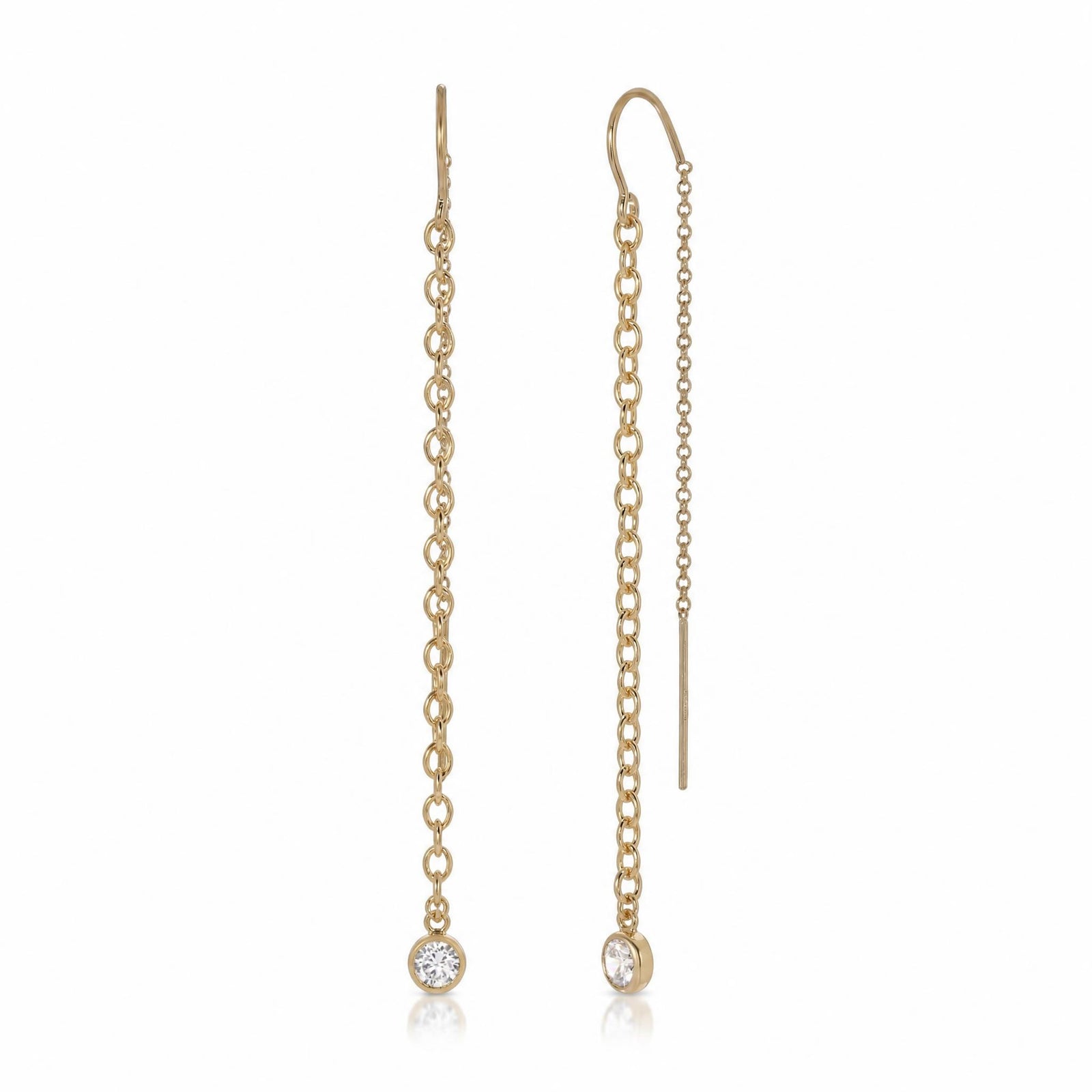 Ray of Light Threader Earrings - 14K Gold-Filled