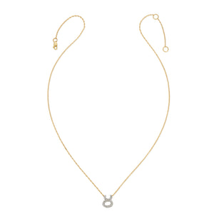 Diamond Horoscope Necklace - Taurus - 14 Karat Yellow Gold and Diamonds