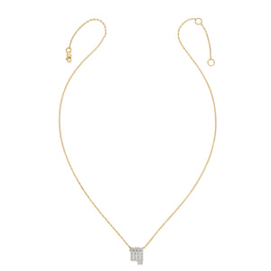 Diamond Horoscope Necklace - Virgo - 14 Karat Yellow Gold and Diamonds
