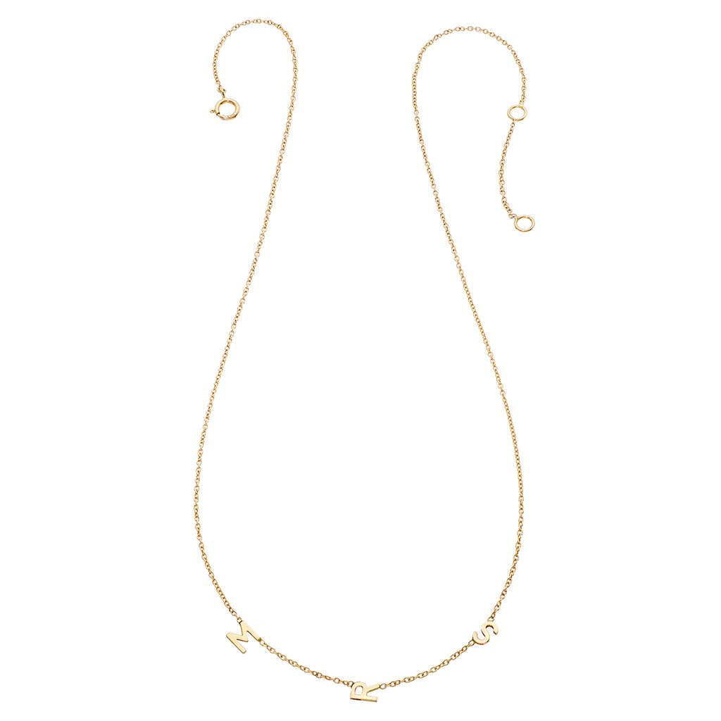 14K Spaced Out Necklace – Customizable
