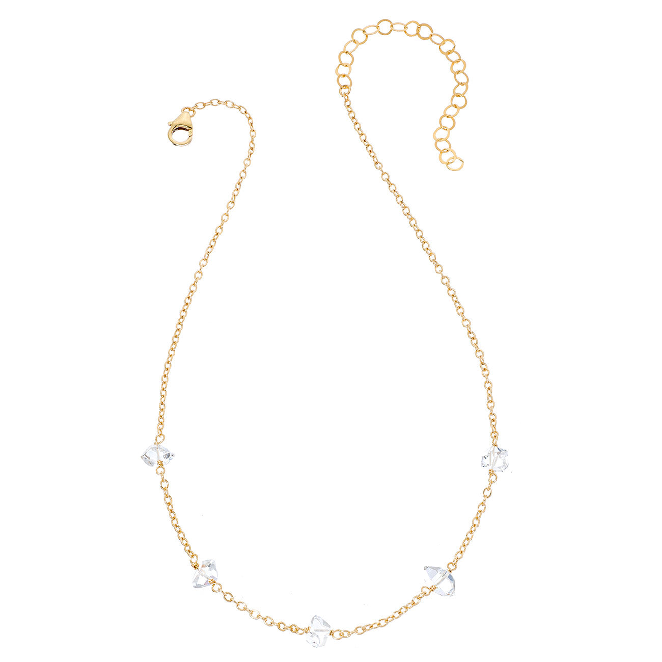 5 Crystal Choker Necklace
