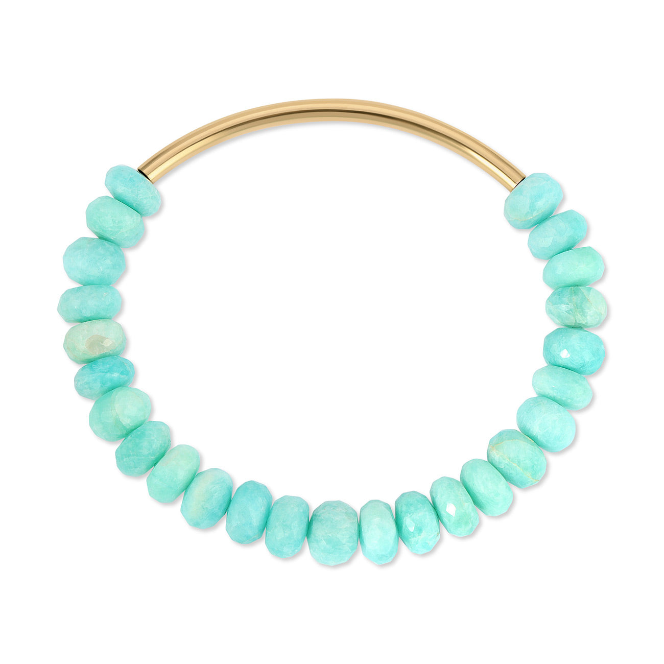 Borderline Bar and Gemstone Stretch Bracelet