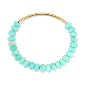 Borderline Bar and Gemstone Stretch Bracelet