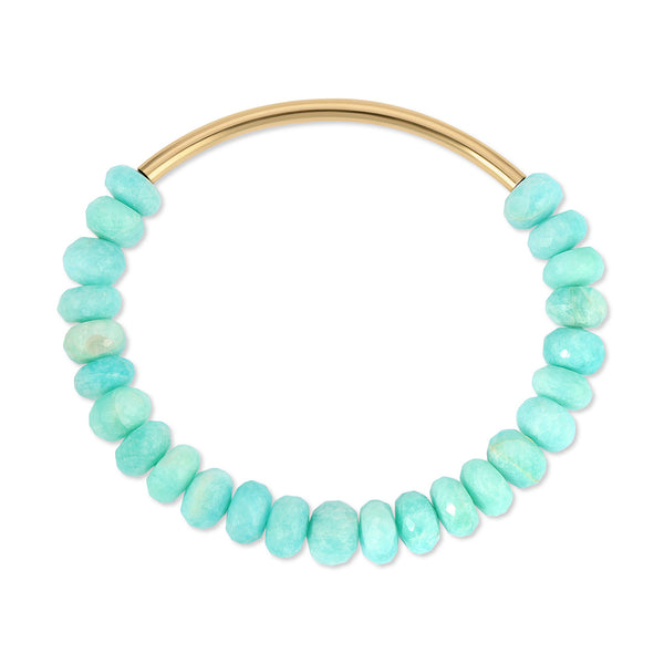 Borderline Bar and Gemstone Stretch Bracelet