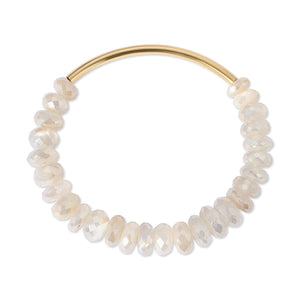 Borderline Bar and Gemstone Stretch Bracelet