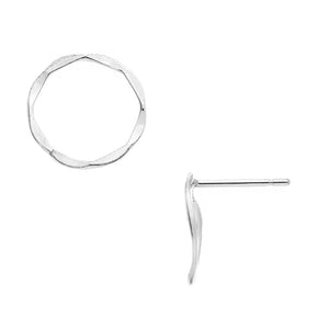 Circle Stud Earrings - 5 Sizes