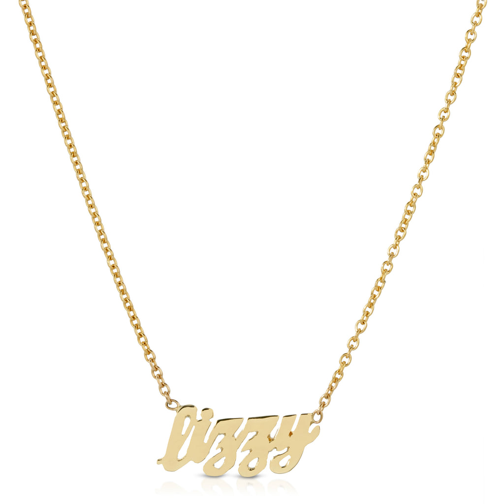 14K Custom Script Necklace
