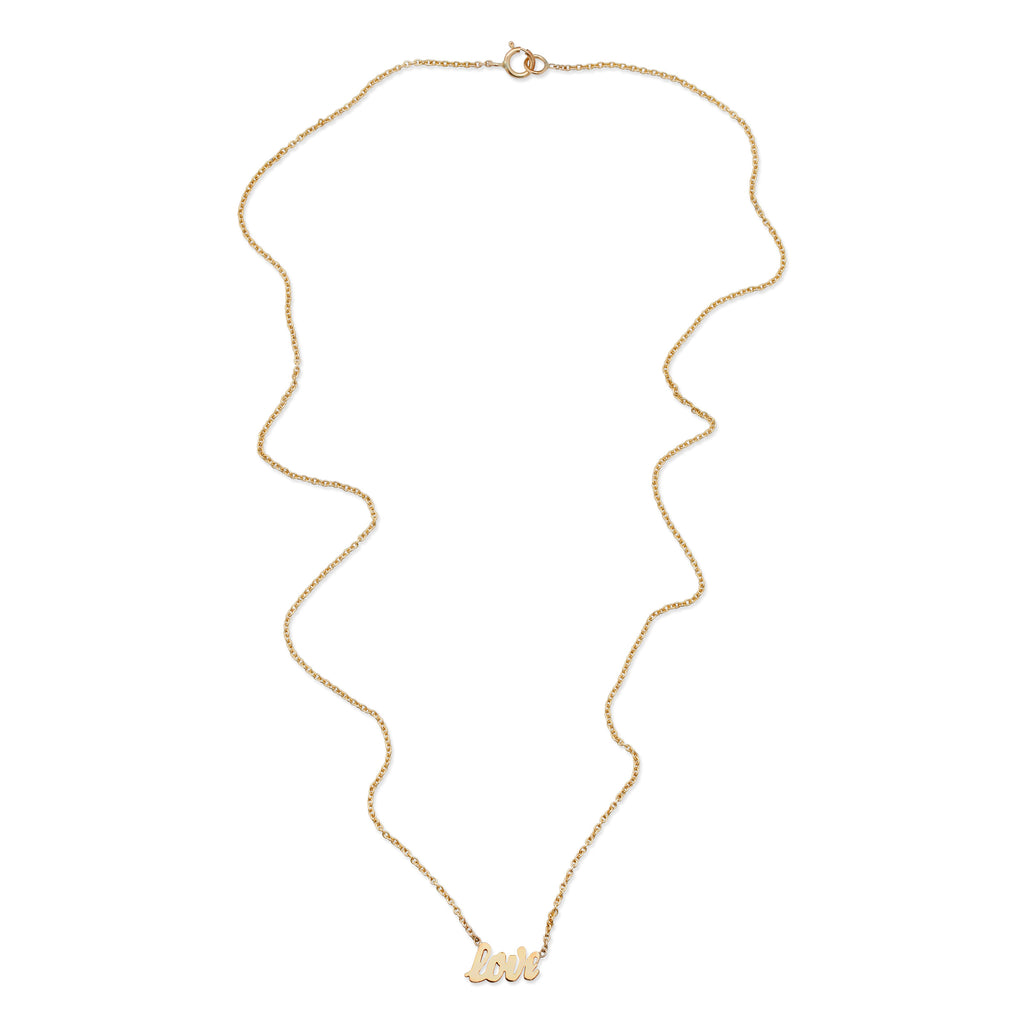 14K Custom Script Necklace