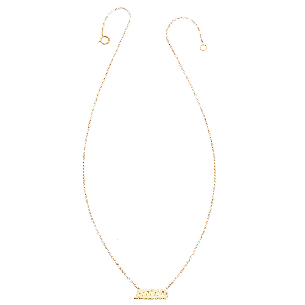 14K Custom Script Necklace