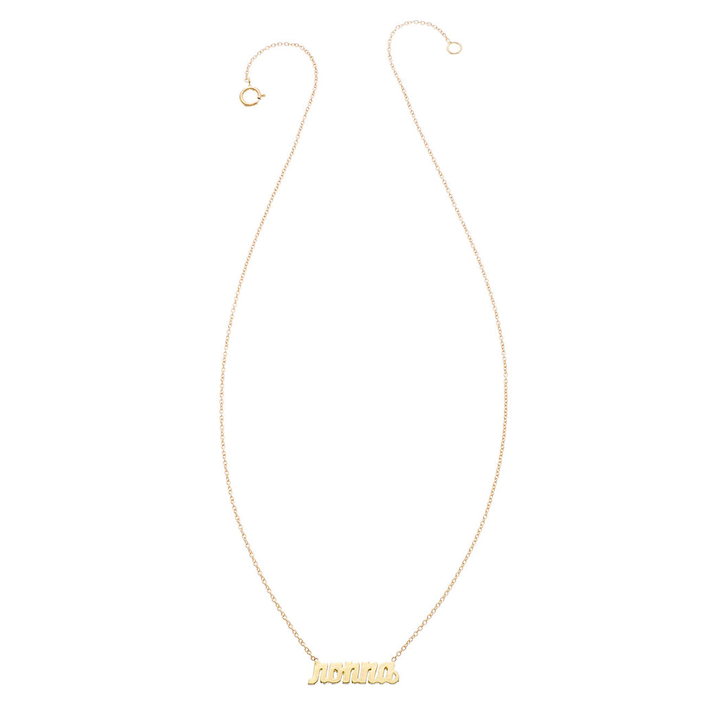 14K Custom Script Necklace