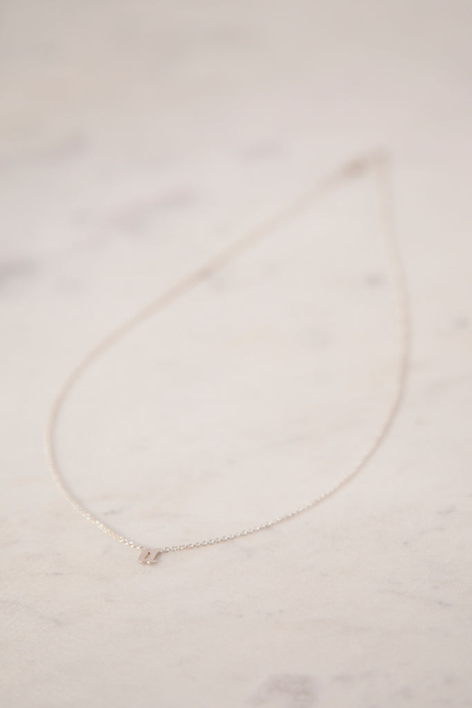 Sterling Silver Custom Initial Necklace