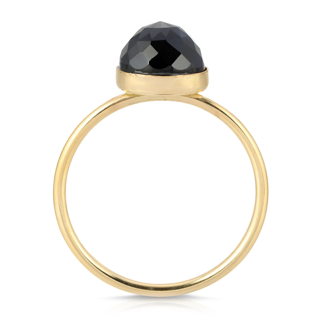Faceted Dome Gemstone 8mm Ring