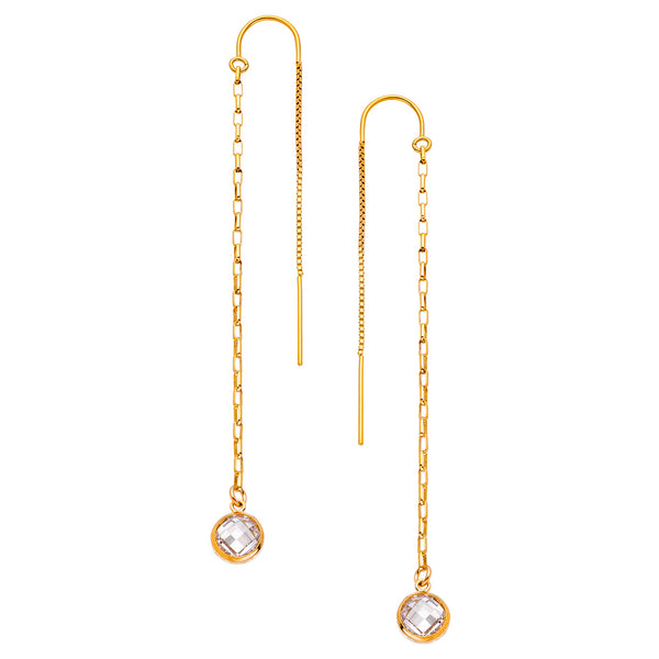 Drops of Jupiter Thread Thru Earrings