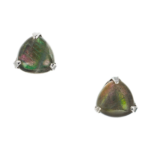 Ethereal Labradorite Stud Earrings