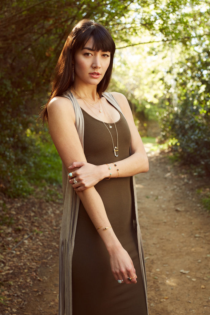 14K Heart U Necklace